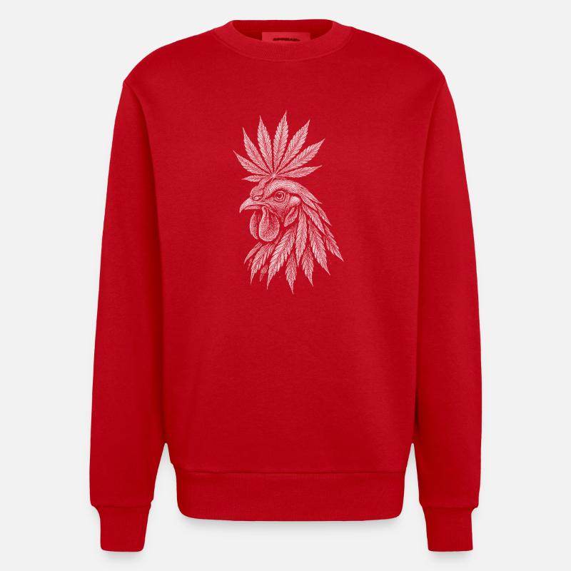 Horoz - Sweat bio épais oversize fabriqué en UE - rouge