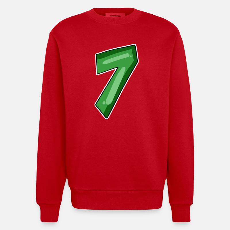 Numéro 7 Numéro - Sweat bio épais oversize fabriqué en UE - rouge