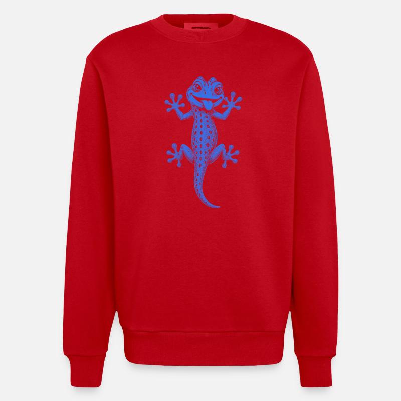 Gecko - Sweat bio épais oversize fabriqué en UE - rouge