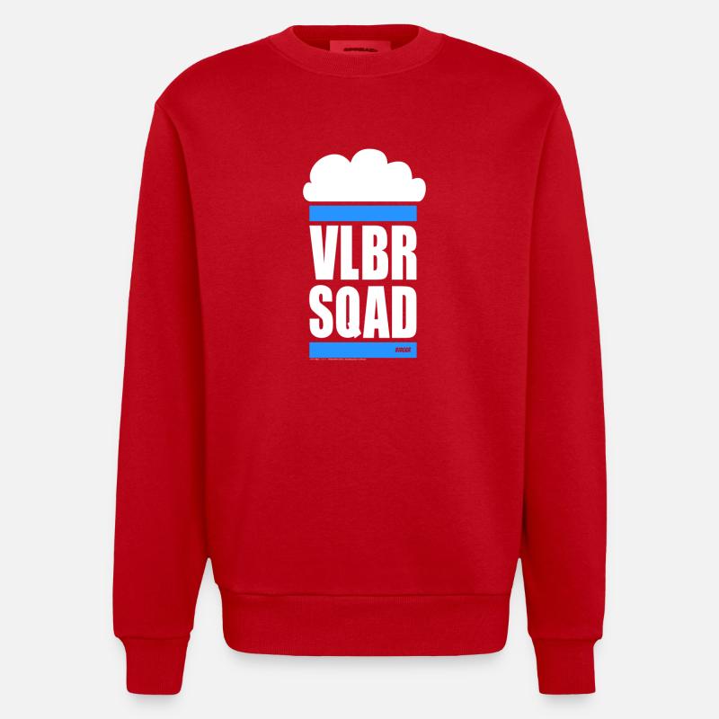 VOLLBIER SQUAD - Uniforme - Sweat bio épais oversize fabriqué en UE - rouge