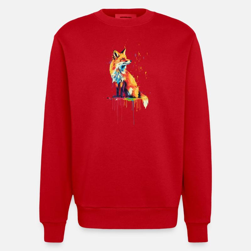 Rotfuchs - Heavyweight Oversized Organic Crew Neck Made in EU - Rot