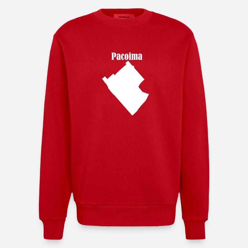 Pacoima - Sweat bio épais oversize fabriqué en UE - rouge