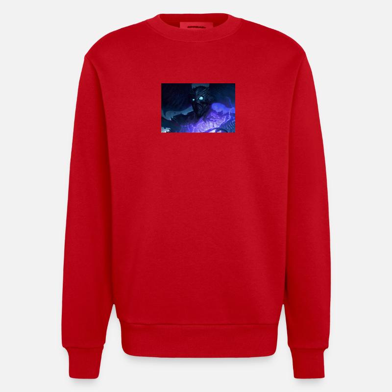der Nekromant - Heavyweight Oversized Organic Crew Neck Made in EU - Rot