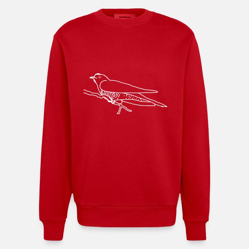 Kuckuck - Heavyweight Oversized Organic Crew Neck Made in EU - Rot