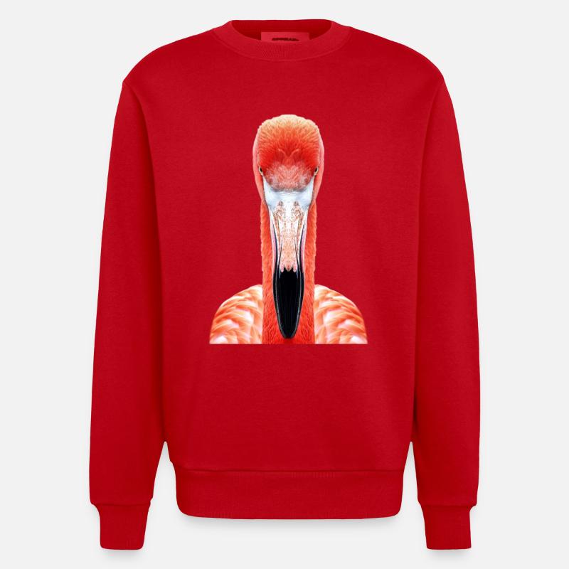 Flamant - Sweat bio épais oversize fabriqué en UE - rouge