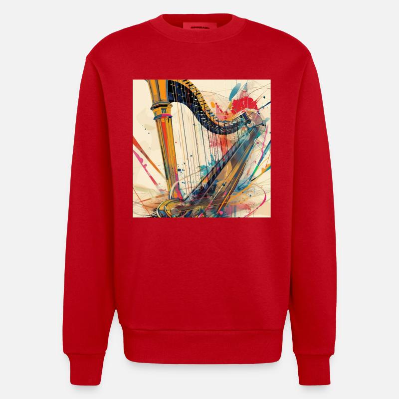 Harpe - Sweat bio épais oversize fabriqué en UE - rouge
