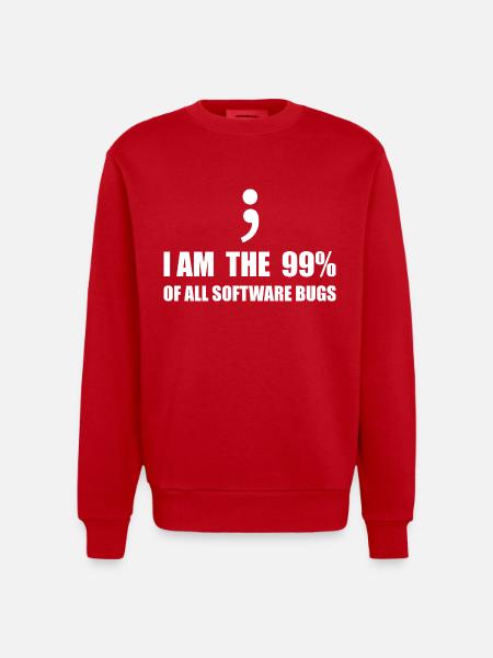 Programmeur Computer Scientist - Sweat bio épais oversize fabriqué en UE - rouge
