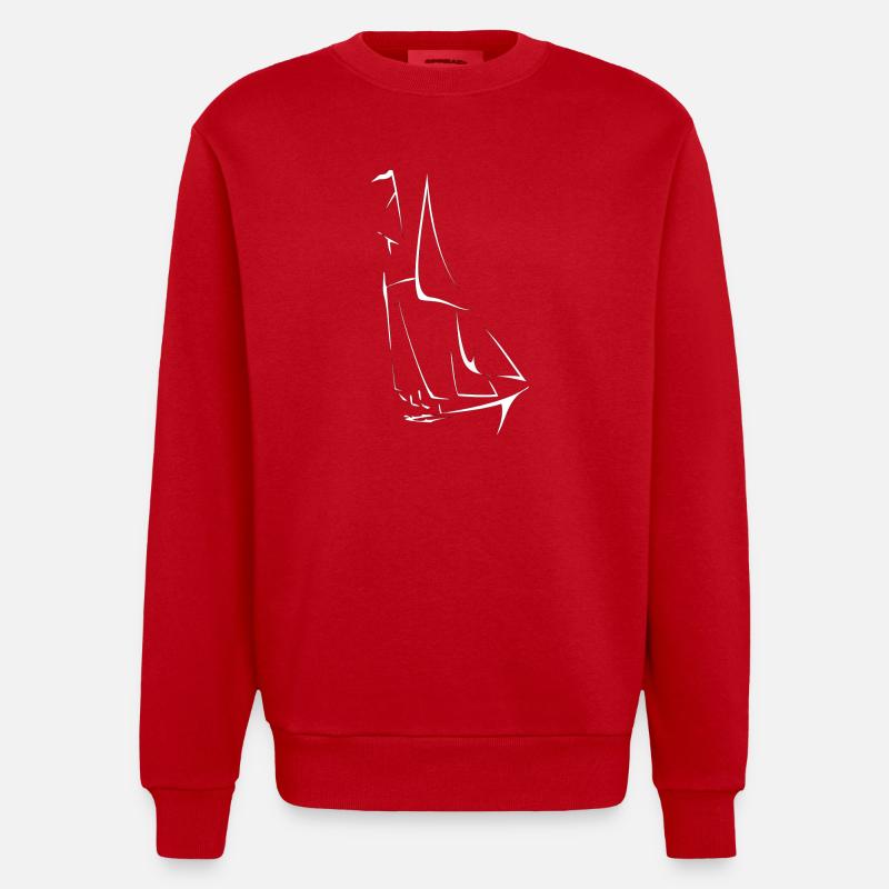 Boot - Heavyweight Oversized Organic Crew Neck Made in EU - Rot