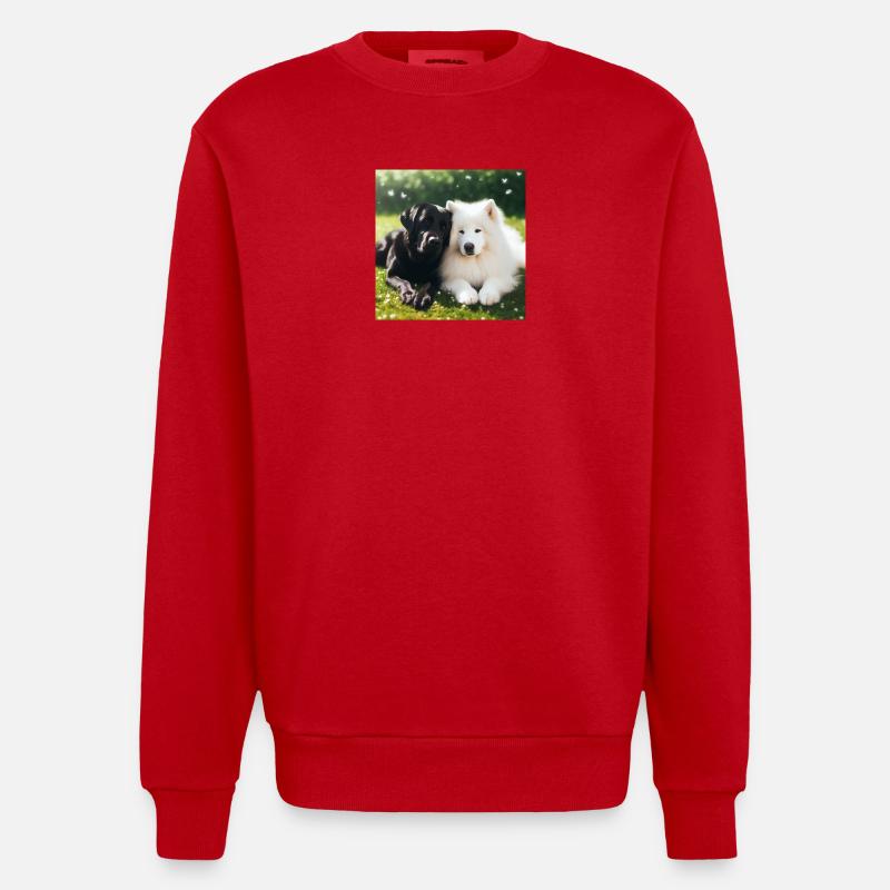 Bureau de l’Inspecteur général1 - Sweat bio épais oversize fabriqué en UE - rouge