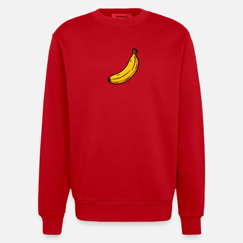 Banane Classique - Sweat bio épais oversize fabriqué en UE - rouge