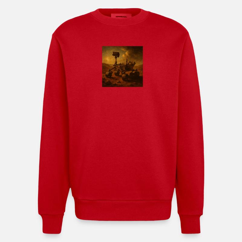 Das Ende der Welt - Heavyweight Oversized Organic Crew Neck Made in EU - Rot