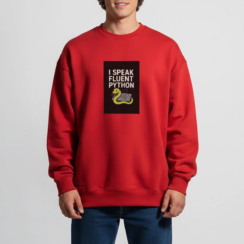 Serpent de codage Python Sweat bio épais oversize fabriqué en UE