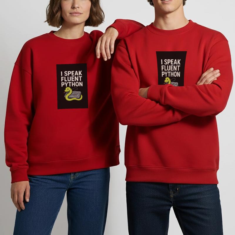 Serpent de codage Python Sweat bio épais oversize fabriqué en UE