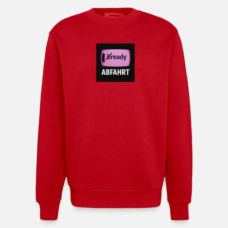 Stullenbrett - Heavyweight Oversized Organic Crew Neck Made in EU - Rot