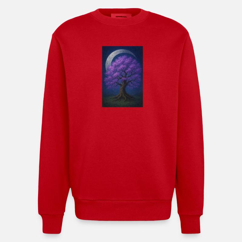 Kern des Ferienhauses Darnassus - Heavyweight Oversized Organic Crew Neck Made in EU - Rot