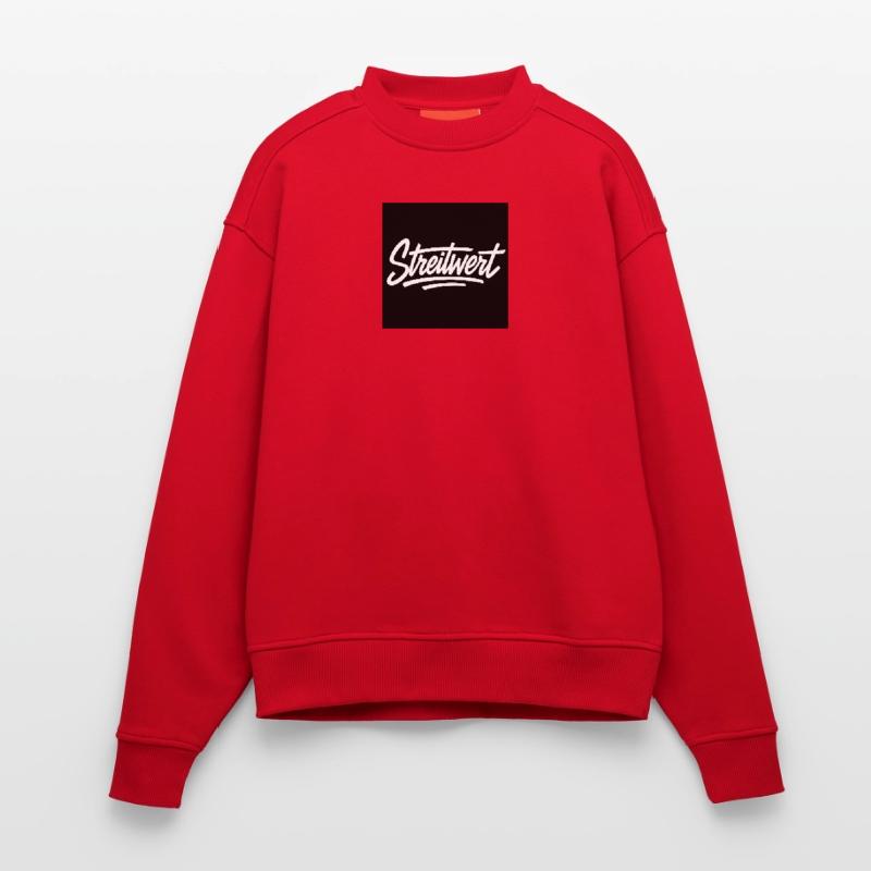Logo Contested Script Noir Sweat bio épais oversize fabriqué en UE
