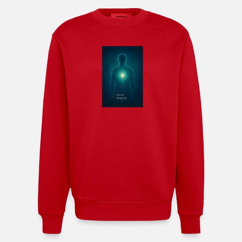 Words from the Silence - Heavyweight Oversized Organic Crew Neck Made in EU - Rot