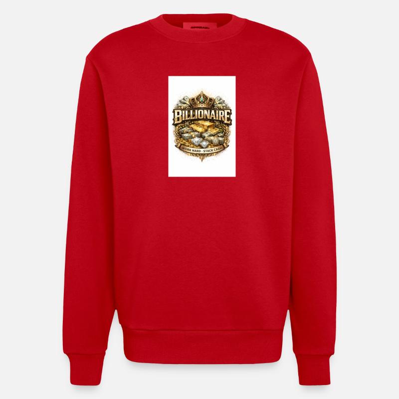 FDCA8CF6-CA34-48B6-909A-5894FB819127 - Sweat bio épais oversize fabriqué en UE - rouge