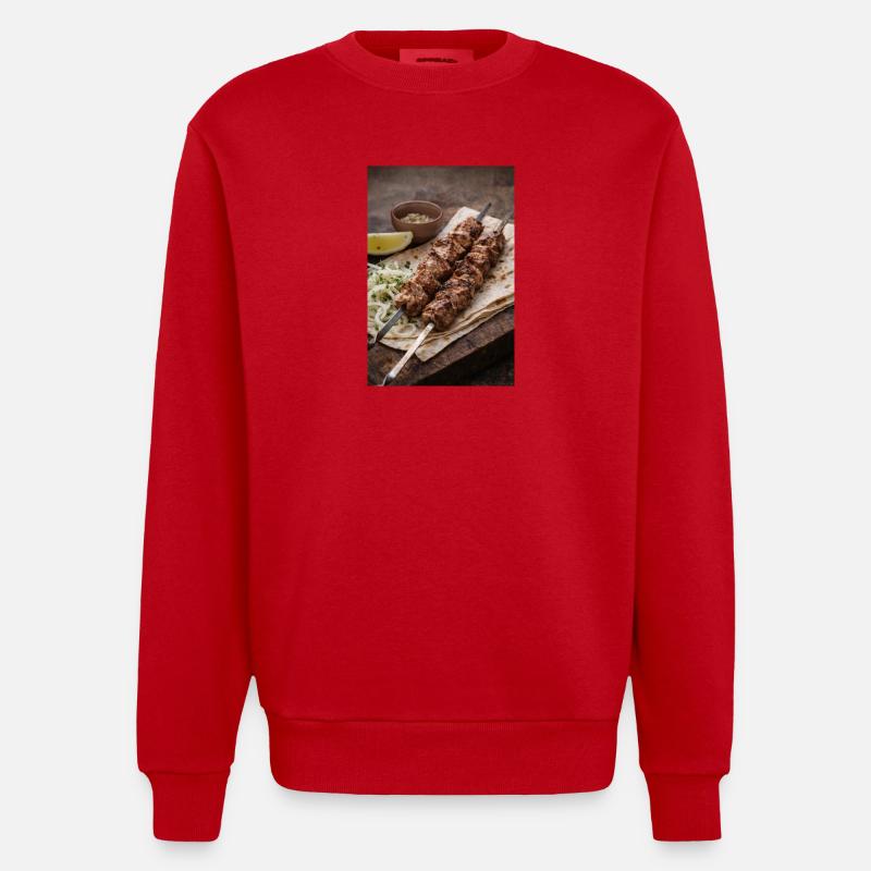 Chachlik - Sweat bio épais oversize fabriqué en UE - rouge