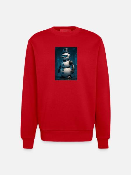 RockyZoo21 - Heavyweight Oversized Organic Crew Neck Made in EU - red
