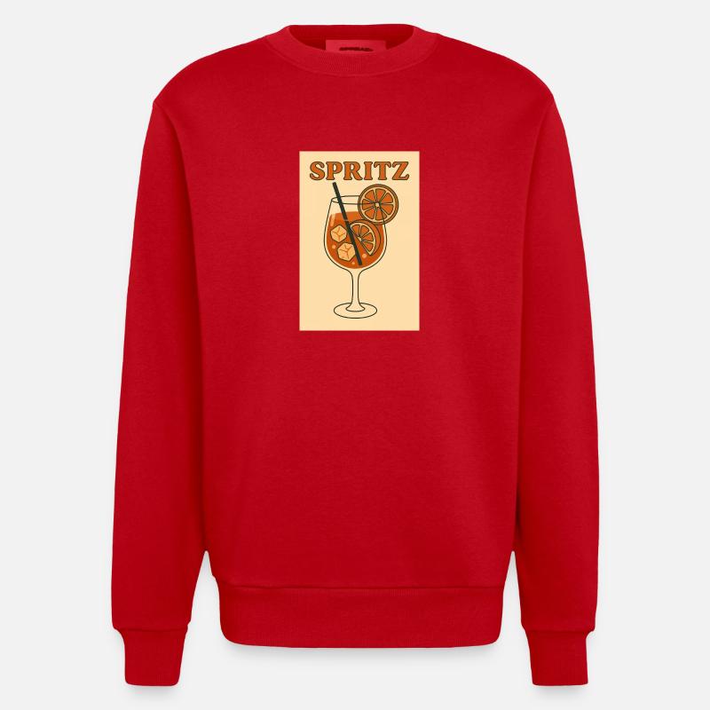 Spritz - Sweat bio épais oversize fabriqué en UE - rouge