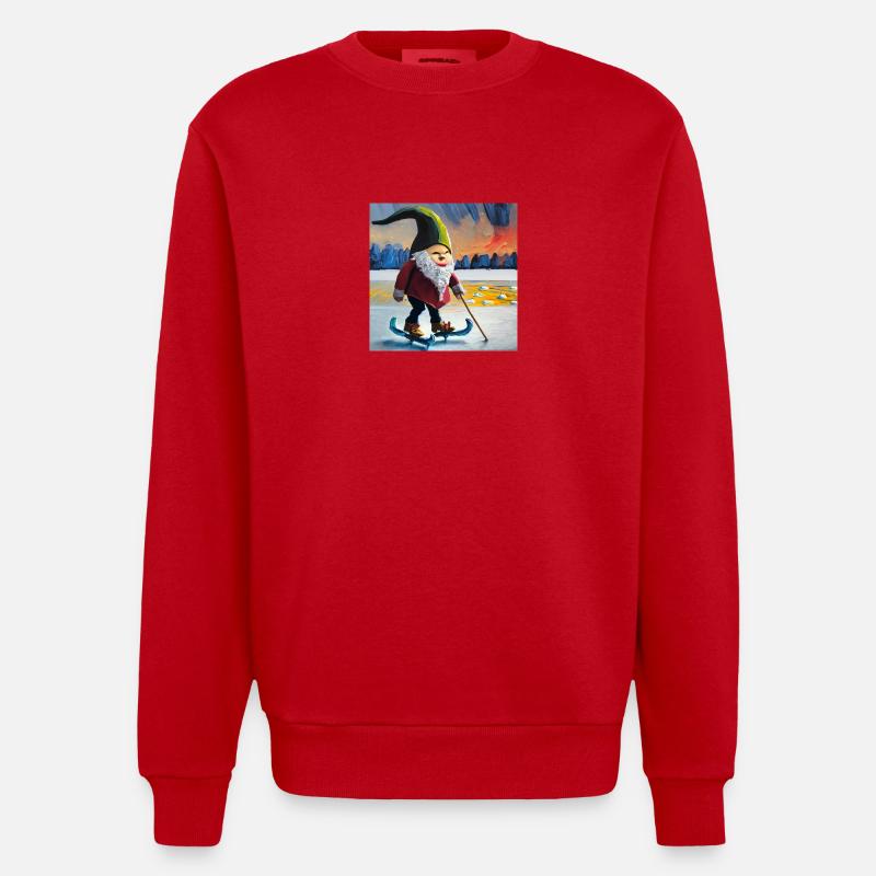 Taut - Heavyweight Oversized Organic Crew Neck Made in EU - Rot