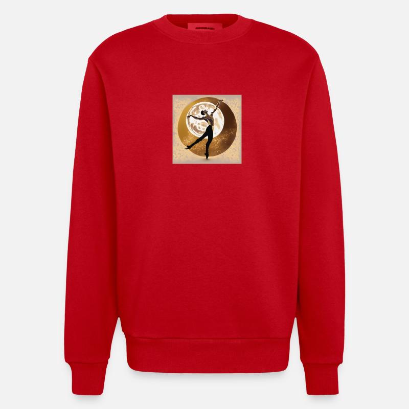 Die perfekte Kombination - Heavyweight Oversized Organic Crew Neck Made in EU - Rot