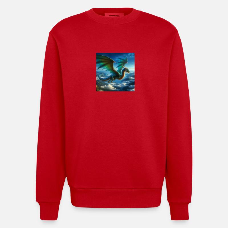 CF4D70DD 160F 4EAD B89E 98FAF8902E17 - Sweat bio épais oversize fabriqué en UE - rouge