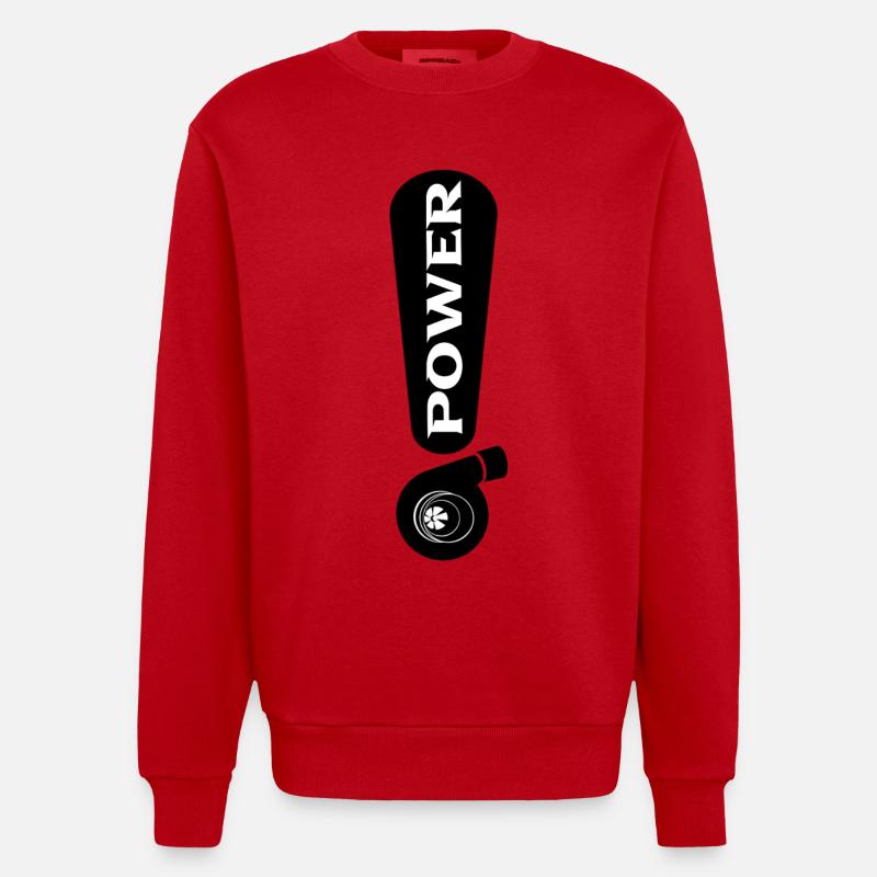 Turbo - Sweat bio épais oversize fabriqué en UE - rouge