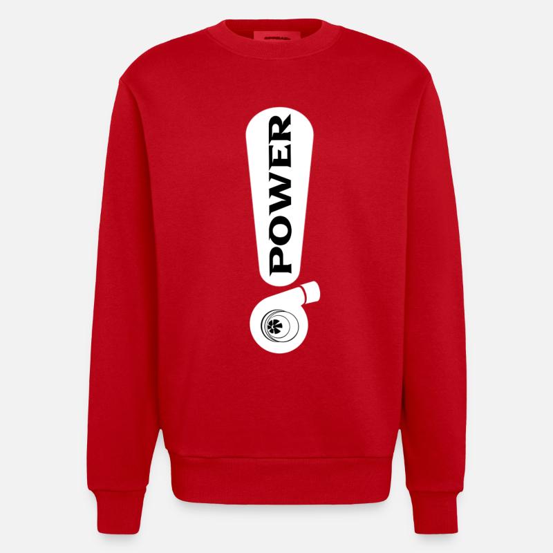 Turbo - Sweat bio épais oversize fabriqué en UE - rouge