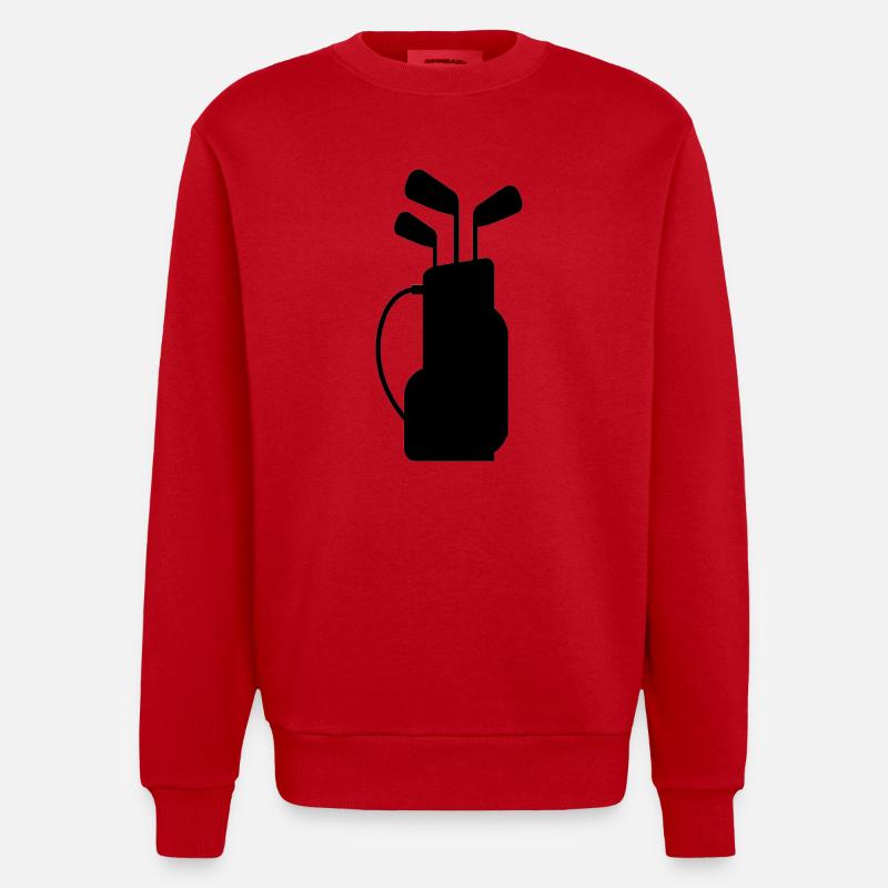 Sac de golf - Sweat bio épais oversize fabriqué en UE - rouge