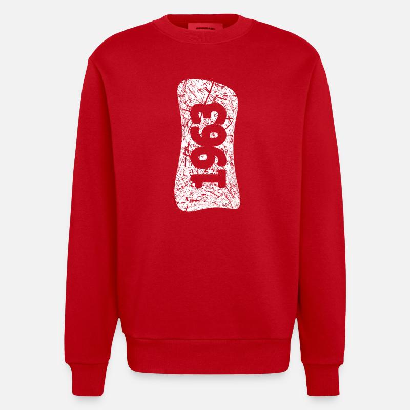 Mariage 1963 - Sweat bio épais oversize fabriqué en UE - rouge