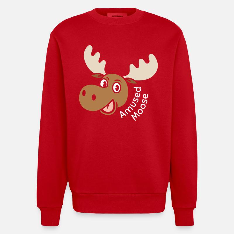 Orignal amusé - Sweat bio épais oversize fabriqué en UE - rouge