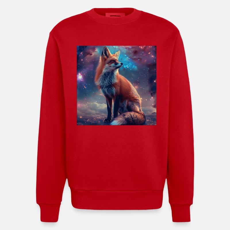 Renard - Sweat bio épais oversize fabriqué en UE - rouge