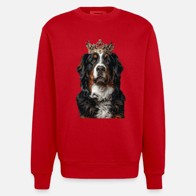 Bouvier bernois - Sweat bio épais oversize fabriqué en UE - rouge