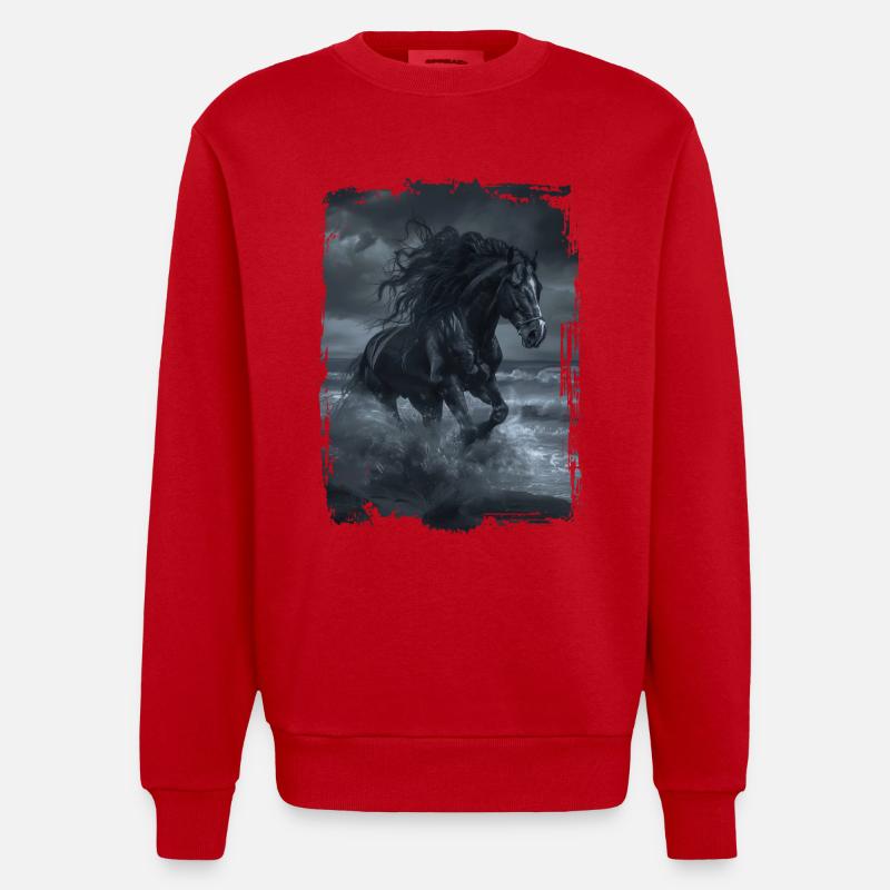 Comté - Sweat bio épais oversize fabriqué en UE - rouge