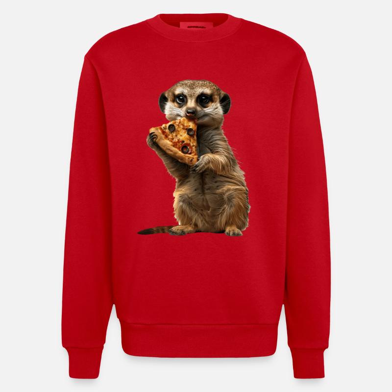 Suricate - Sweat bio épais oversize fabriqué en UE - rouge