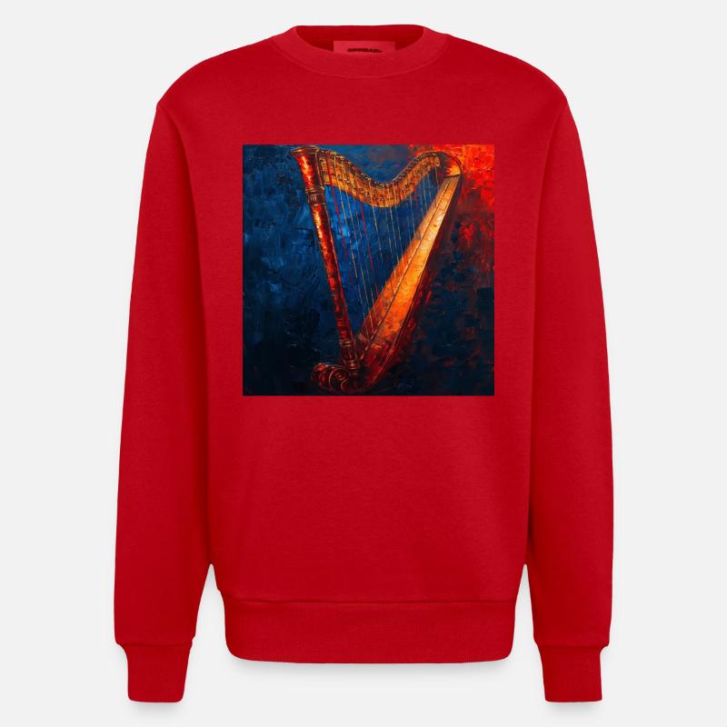 Harpe - Sweat bio épais oversize fabriqué en UE - rouge