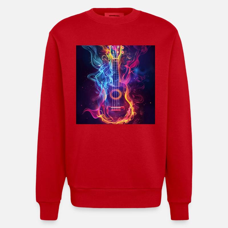 Ukulélé - Sweat bio épais oversize fabriqué en UE - rouge
