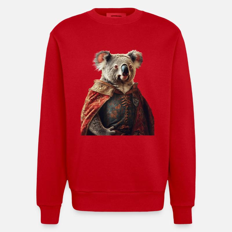 Koala - Heavyweight Oversized Organic Crew Neck Made in EU - Rot