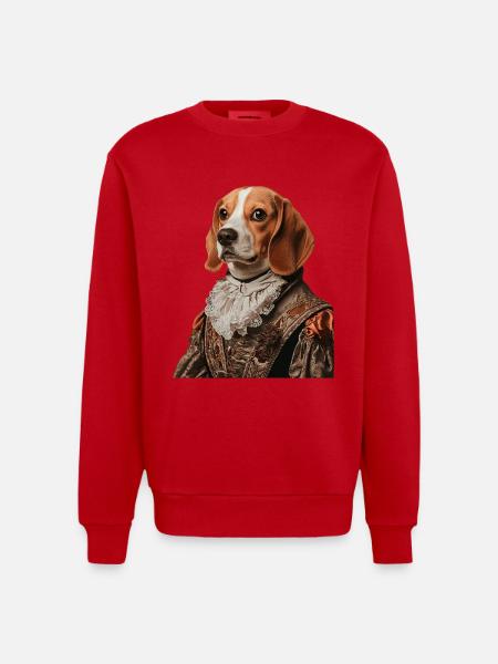 Beagle - Heavyweight Oversized Organic Crew Neck Made in EU - Rot