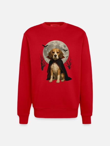 Beagle - Heavyweight Oversized Organic Crew Neck Made in EU - Rot