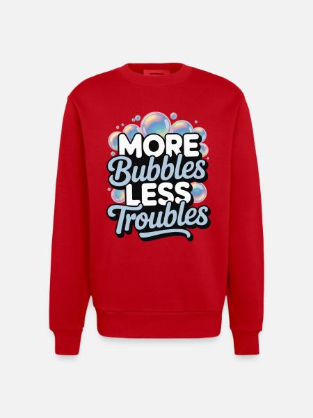 Blasen - Heavyweight Oversized Organic Crew Neck Made in EU - Rot