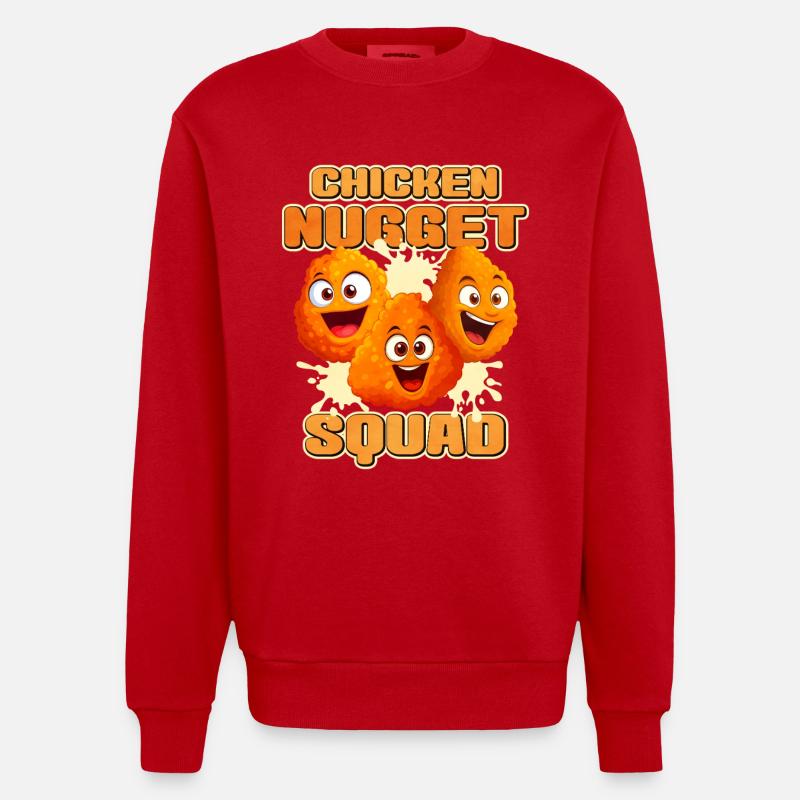 Nugget de poulet - Sweat bio épais oversize fabriqué en UE - rouge