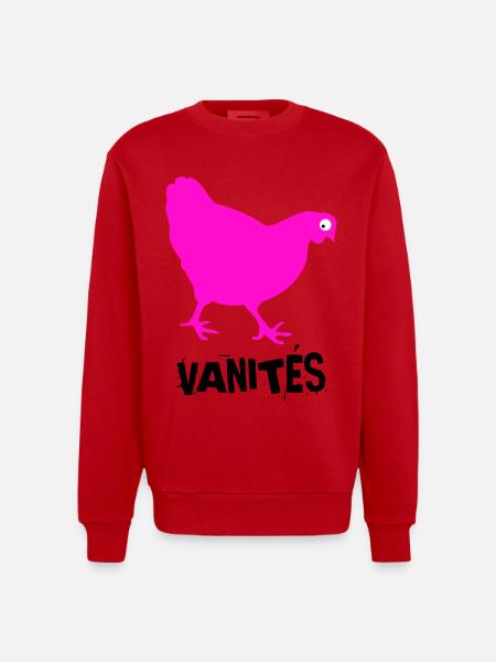 VANITÉS - Sweat bio épais oversize fabriqué en UE - rouge