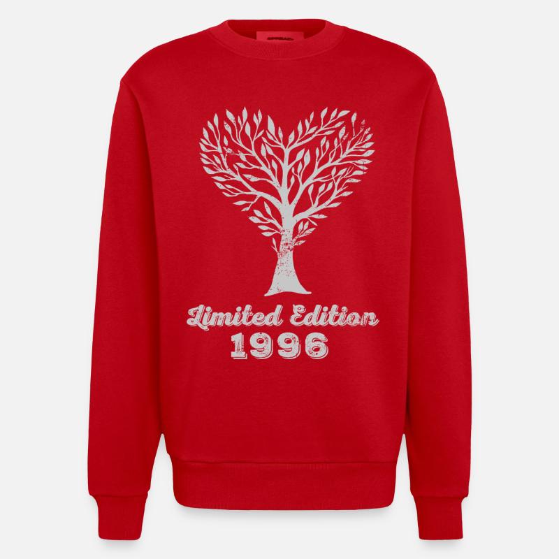 Millésime 1996 - Sweat bio épais oversize fabriqué en UE - rouge
