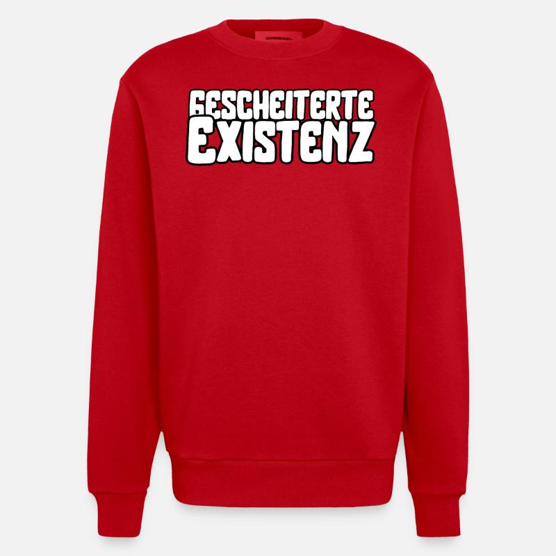 Gescheiterte Existenz - Heavyweight Oversized Organic Crew Neck Made in EU - Rot
