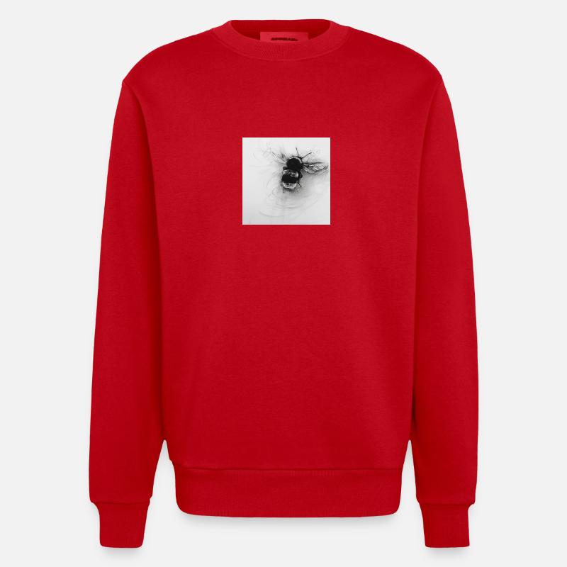 Dicker Brummer - Heavyweight Oversized Organic Crew Neck Made in EU - Rot