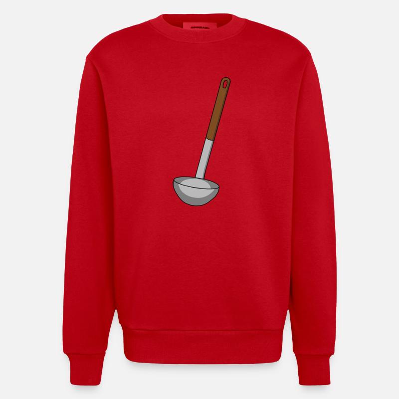Cuisine cuisine soupe - Sweat bio épais oversize fabriqué en UE - rouge
