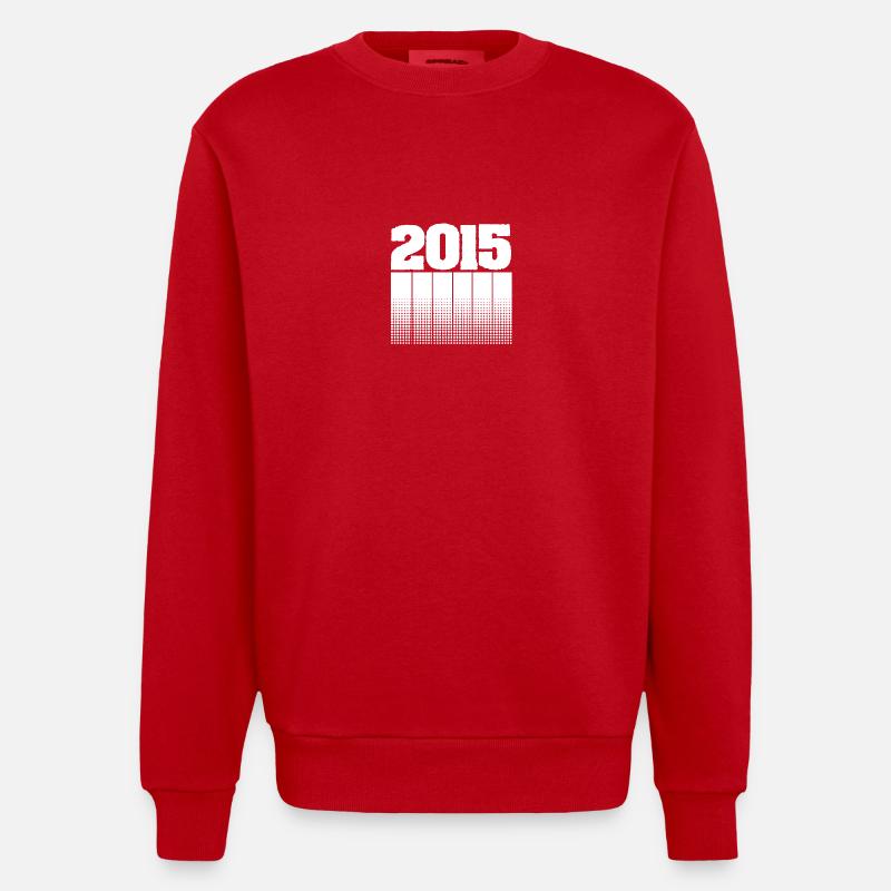 2015 - Sweat bio épais oversize fabriqué en UE - rouge